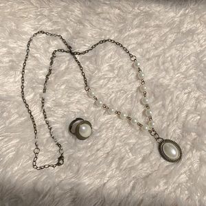 Vintage necklace & ring set